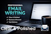 write a clear, professional and polit email, complaint or request
