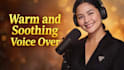 be you warm energetic female vo