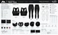 create fashion design techpack  sportswear design activewear wear techpack