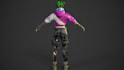 create a 3d character model for games, animation