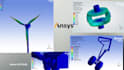 do wind turbine fea, gear dynamics and aircraft landing gear simulation in ansys