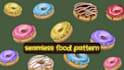 create a custom seamless food pattern for bakery or packaging