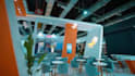 design trade show booth graphics, backdrop, banner and booth wall