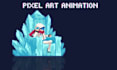 make pixel art animation, sprite sheet, 8 bit 16 bit nsfw pixel art character