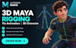 do 3d maya rigging fix maya animation 3d character autodesk maya