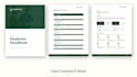 design a professional employee handbook or training manual in ms word
