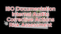conduct an iso 9001 internal audit and gap assessment