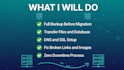 backup, migrate or transfer wordpress website to new host or domain
