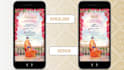 make elegant indian wedding invitation video