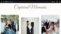 create a beautiful wedding invitation website with rsvp system