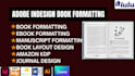 adobe indesign book formatting, indesign magazine design, manuscript formatting,