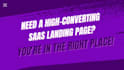 create modern ai saas landing pages
