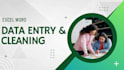 data entry, data cleaning, formatting and excel dashboard