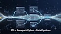 develop snowflake sql, queries, tables and data pipelines