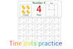 creat kids dots numbers tracing worksheets drawing bundle