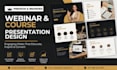 design modern webinar and course presentation slides in canva