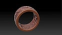 create a vintage minimalist 14k gold diamond rings with gems setting rendering,