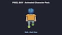 draw pixel art game characters with walk animations