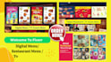 design a digital menu, TV screen menu, or restaurant menu