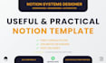 design advanced notion template and system