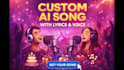 create a custom ai song with lyrics for you