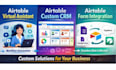 airtable virtual assistant, airtable custom crm, airtable form intergration