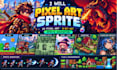 pixel art sprite, 2d pixel art, 8 bit art, sprite animation character design