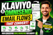 setup klaviyo omnisend email flows for shopify ecommerce
