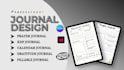 design digital journal, hyperlinked planner, workbook design, fillable pdf form