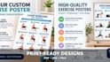 design professional exercise posters