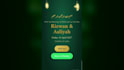create a digital wedding invitation website with rsvp and whatsapp share
