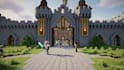 build cinematic minecraft cities, with professional exterior, interior design