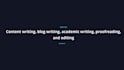 write seo optimized content