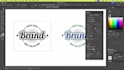 manually convert png to vector and redraw logo