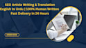 write SEO articles and do english to urdu translation