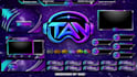 design animated twitch overlay screens and logo