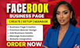 create and setup facebook business page
