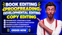 copy edit your manuscript for grammar and consistency