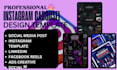instagram carousel posts, editable canva template, and linkedin carousel