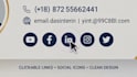 design a professional email signature with clickable links
