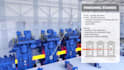 create 3d industrial machinery manufacturing process and technical animation