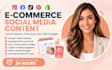 create ecommerce social media content calenders product launch posts