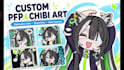 draw your character as a cute pfp or chibi sticker
