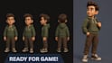 create stylized 3d characters, textured, game, rig, animation, in blender