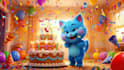 create animated happy birthday greeting video with name, photos and music
