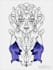 create a symmetrical fantasy illustration