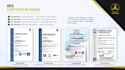 design a professional company profile and business presentation