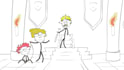 create simple stickman character animation