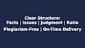 provide structured legal case summaries and analysis
