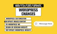edit wordpress website, customize, update wordpress website, wordpress changes